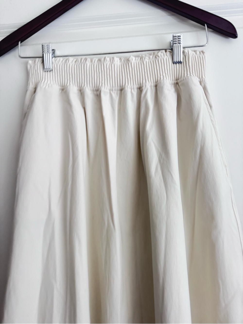 lululemon athletica Cream A-Line Elastic-Waist Skirt